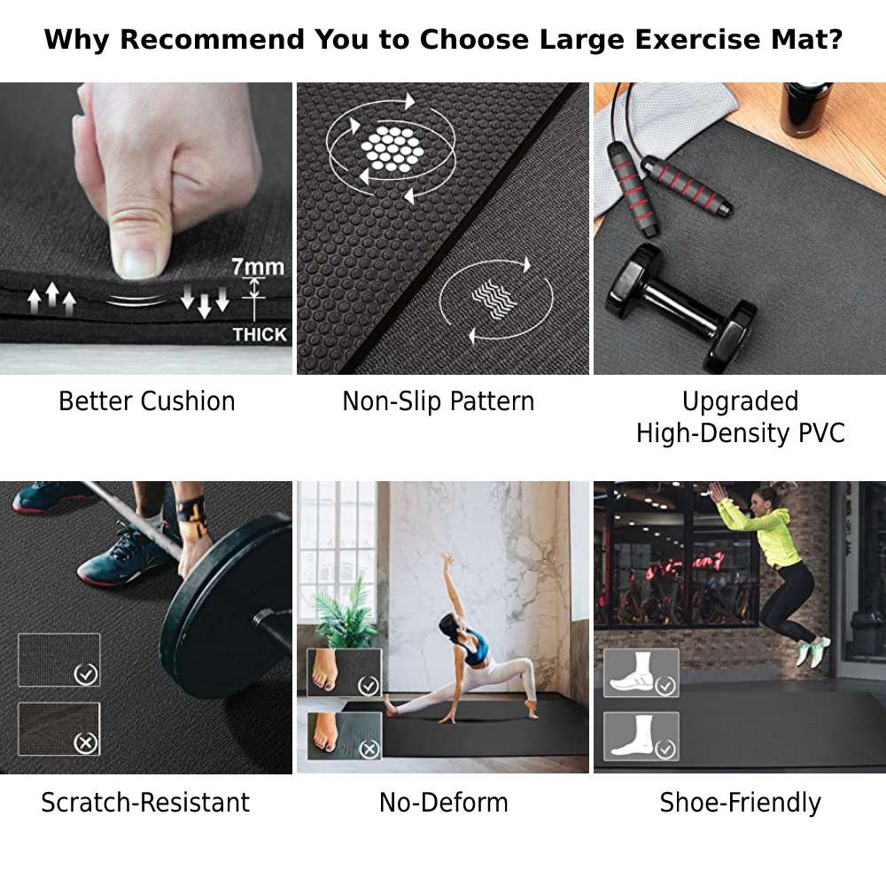 large exercise mat online